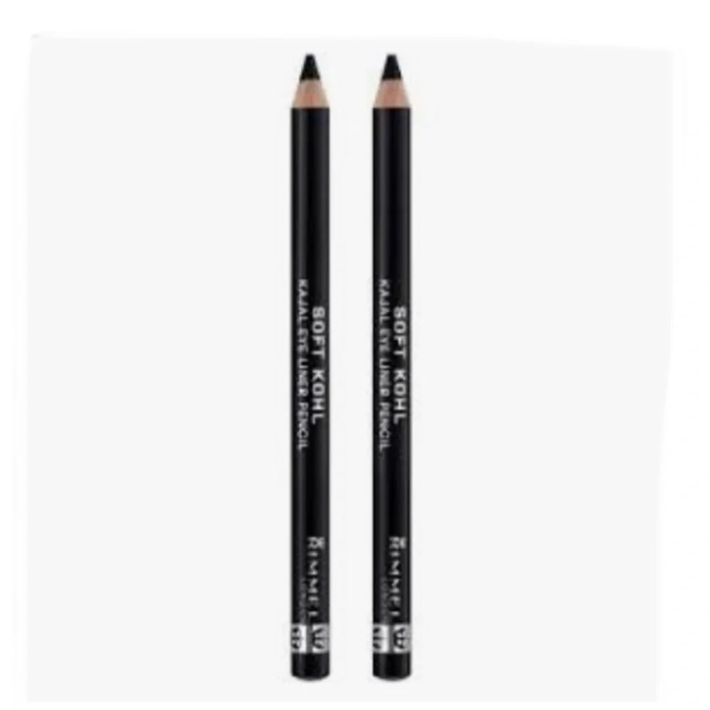NEW Set of Two (2) Rimmel London Soft Kohl Eyeliner Pencil Jet Black